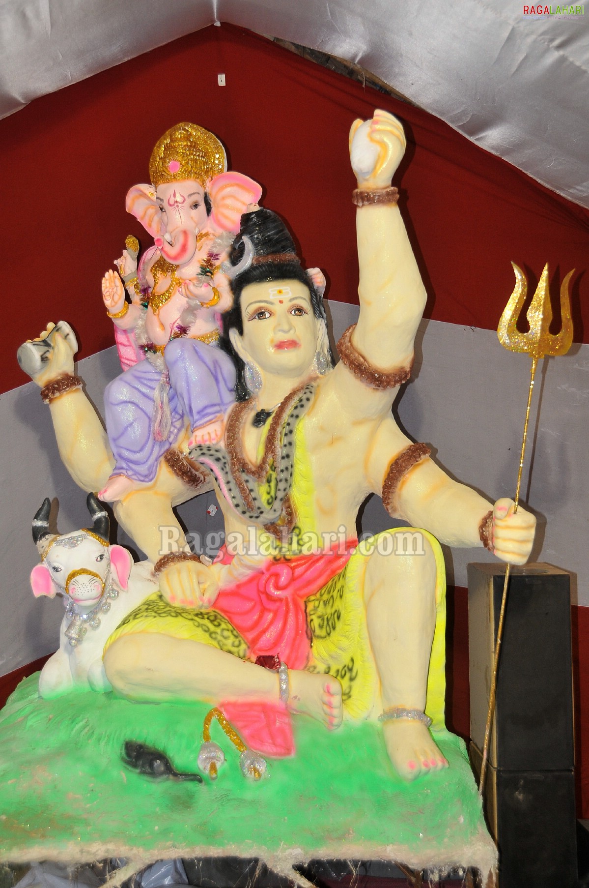 Ganesh Idols at Khairatabad, Krishna Nagar, Indira Nagar