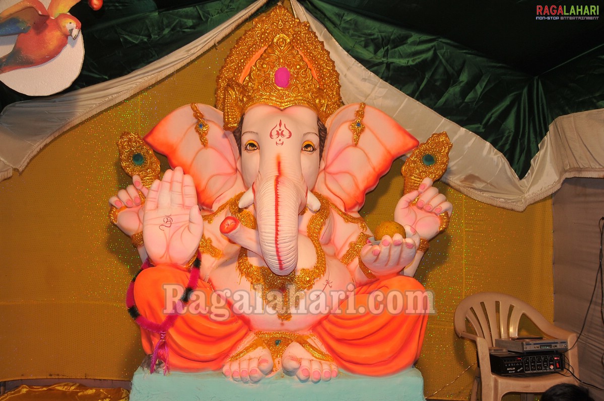 Ganesh Idols at Khairatabad, Krishna Nagar, Indira Nagar