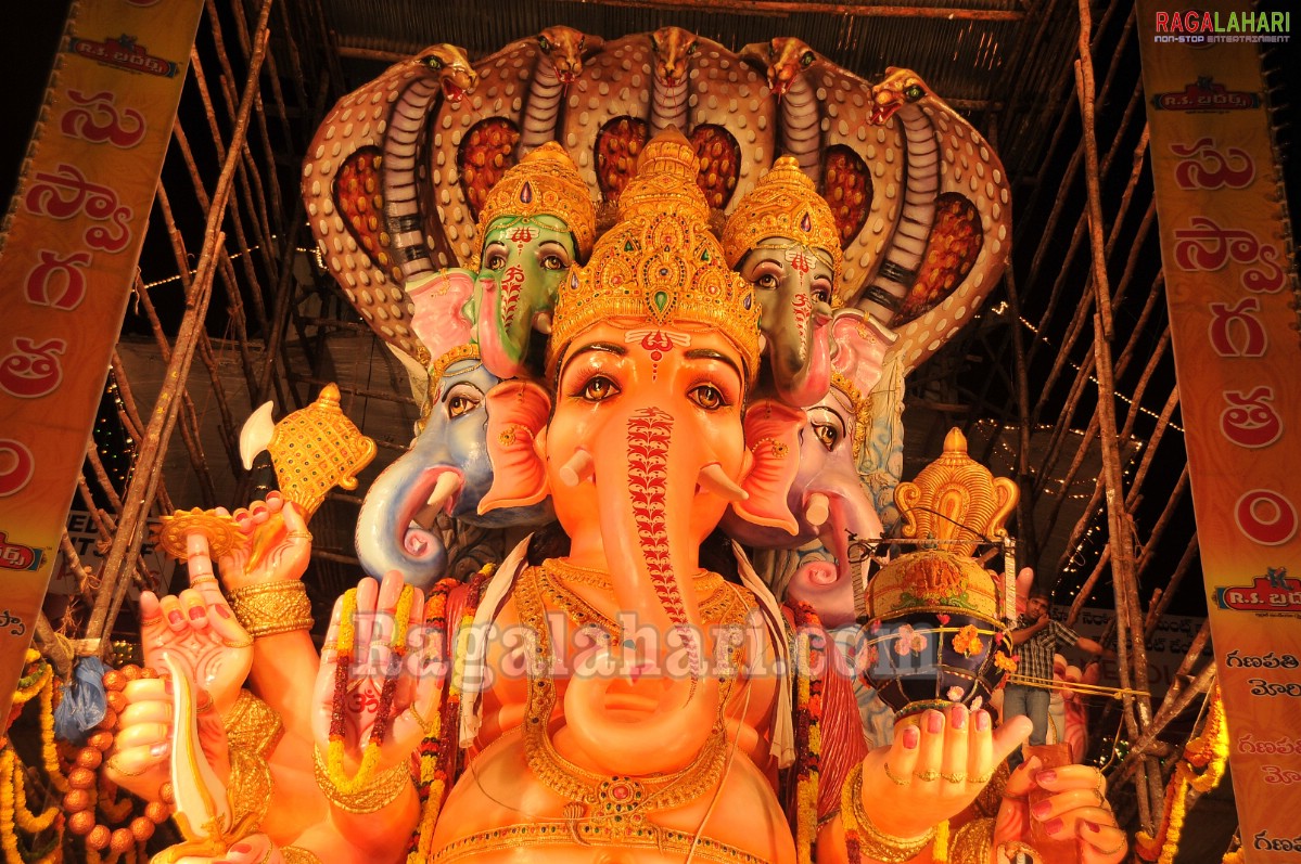 Ganesh Idols at Khairatabad, Krishna Nagar, Indira Nagar