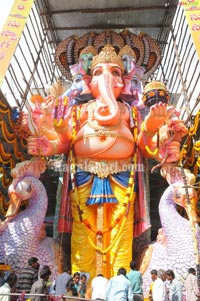Vinayaka Idol at Khairatabad