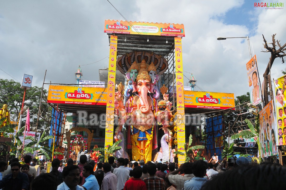 Khairatabad Ganesh Idols 2010