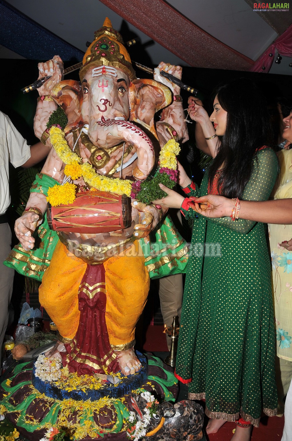 Eco Friendly Ganesh Idol at Prasads Multiplex