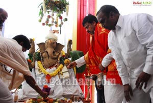 Vinayaka Chavithi 2010 at Praja Rajyam Party Office