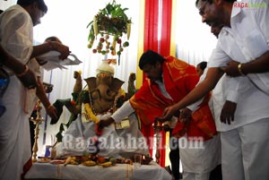 Vinayaka Chavithi 2010 at Praja Rajyam Party Office