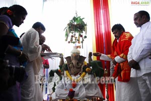 Vinayaka Chavithi 2010 at Praja Rajyam Party Office