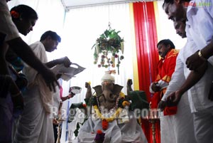 Vinayaka Chavithi 2010 at Praja Rajyam Party Office