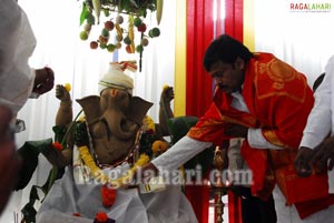 Vinayaka Chavithi 2010 at Praja Rajyam Party Office