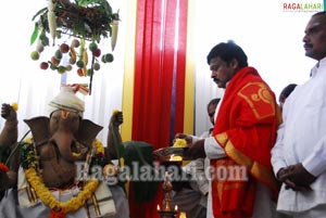 Vinayaka Chavithi 2010 at Praja Rajyam Party Office