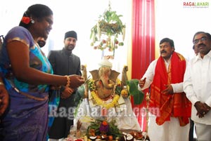 Vinayaka Chavithi 2010 at Praja Rajyam Party Office