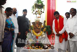 Vinayaka Chavithi 2010 at Praja Rajyam Party Office