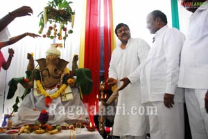 Vinayaka Chavithi 2010 at Praja Rajyam Party Office