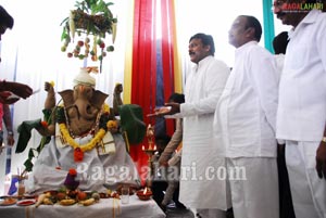 Vinayaka Chavithi 2010 at Praja Rajyam Party Office