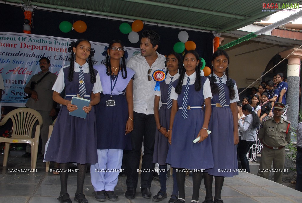 Allu Arjun supports Anti Child Labour