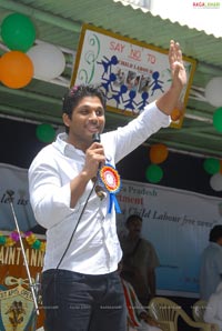 Allu Arjun promotes Anti Child Labour