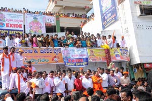 Balapur Ganesh Laddu Auction and Ganesh Nimajjanam 2011