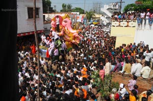 Balapur Ganesh Laddu Auction and Ganesh Nimajjanam 2011