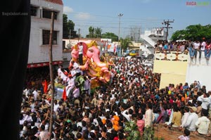 Balapur Ganesh Laddu Auction and Ganesh Nimajjanam 2011