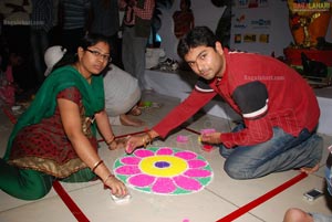 Big FM Husbands and Wives Rangoli Contest