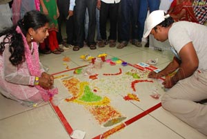 Big FM Husbands and Wives Rangoli Contest