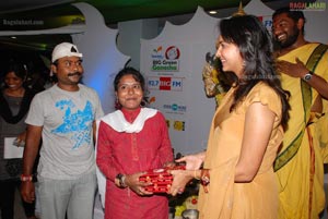 Lakshmi Manchu Performs Special Puja at Big Green Ganesha