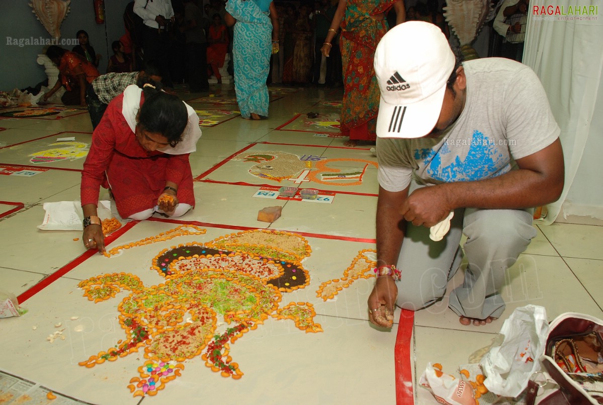 Lakshmi Manchu Performs Special Puja at Big Green Ganesha