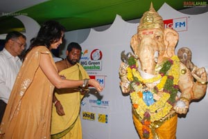 Lakshmi Manchu Performs Special Puja at Big Green Ganesha