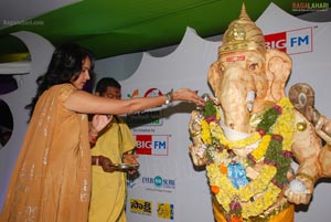 Lakshmi Manchu Performs Special Puja at Big Green Ganesha