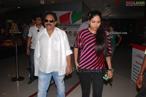 Superstar Krishna watches Dhookudu at Cinemax