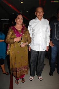 Superstar Krishna watches Dhookudu at Cinemax