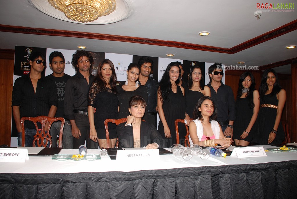 Blenders Pride Hyderabad International Fashion Week Press Meet