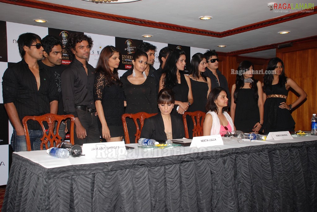 Blenders Pride Hyderabad International Fashion Week Press Meet