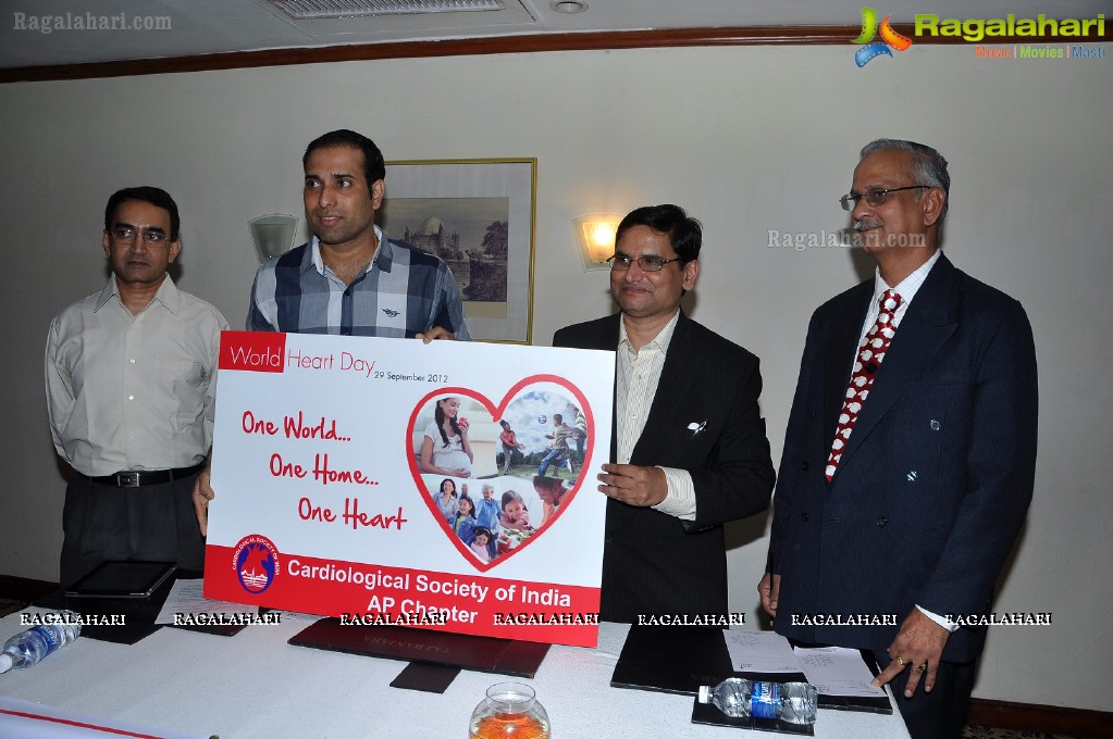 VVS Lakshman at Cardiology Society of India Press Meet