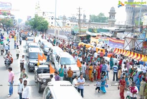 Hyderabad Charminar Ganesh Idols Immersion Rally