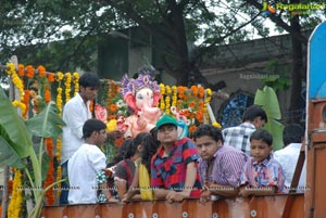 Hyderabad Charminar Ganesh Idols Immersion Rally