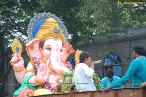 Hyderabad Charminar Ganesh Idols Immersion Rally