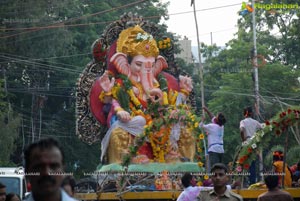 Hyderabad Charminar Ganesh Idols Immersion Rally