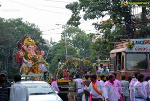 Hyderabad Charminar Ganesh Idols Immersion Rally