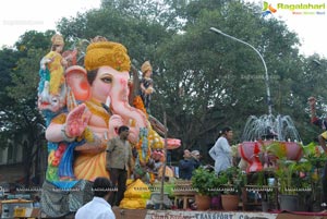 Hyderabad Charminar Ganesh Idols Immersion Rally