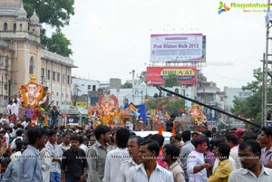 Hyderabad Charminar Ganesh Idols Immersion Rally