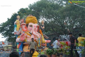 Hyderabad Charminar Ganesh Idols Immersion Rally