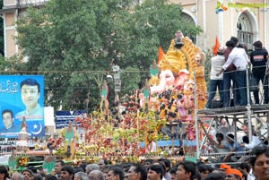 Hyderabad Charminar Ganesh Idols Immersion Rally