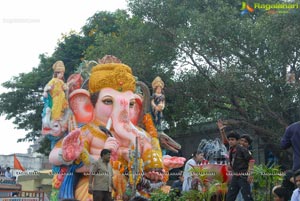 Hyderabad Charminar Ganesh Idols Immersion Rally