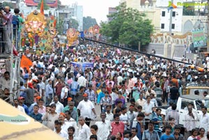 Hyderabad Charminar Ganesh Idols Immersion Rally