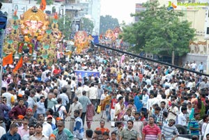 Hyderabad Charminar Ganesh Idols Immersion Rally