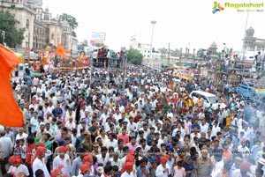 Hyderabad Charminar Ganesh Idols Immersion Rally