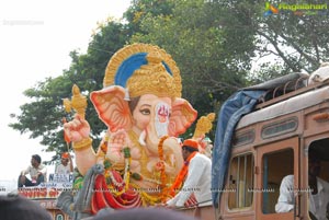 Hyderabad Charminar Ganesh Idols Immersion Rally