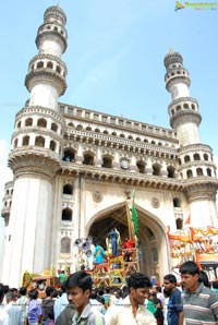 Hyderabad Charminar Ganesh Idols Immersion Rally