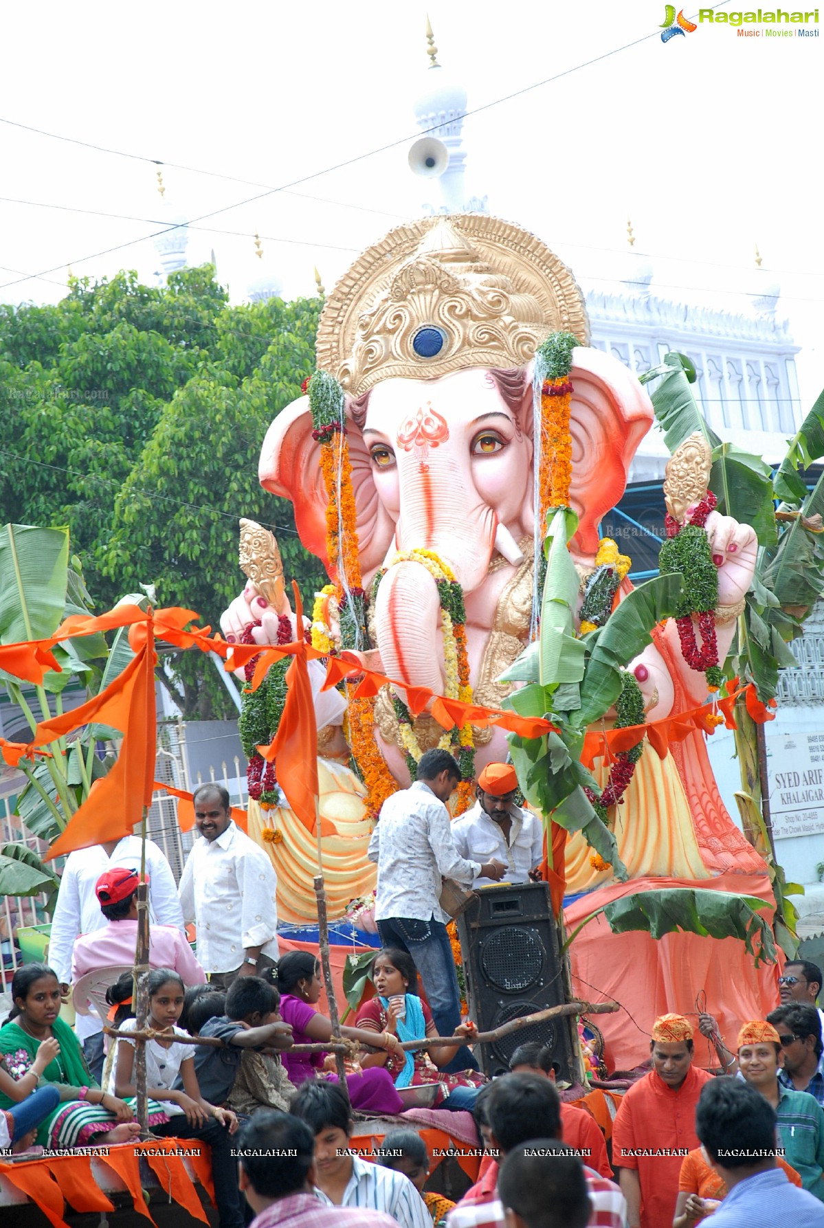 Charminar Ganesh Idols Nimajjanam Rally