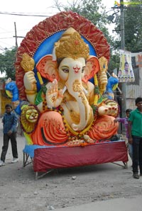 Hyderabad Charminar Ganesh Idols Immersion Rally