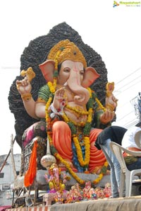 Hyderabad Charminar Ganesh Idols Immersion Rally